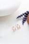 Heliophilia Silver Pendientes de Plata de Ley 925 con Baño de Oro Rosa y Circón